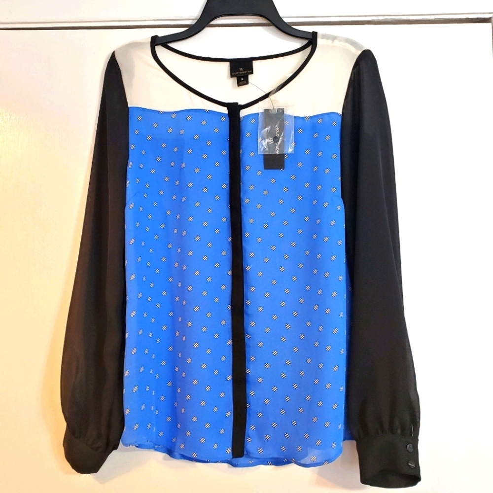 Worthington Button Down Blouse NWT Size Medium